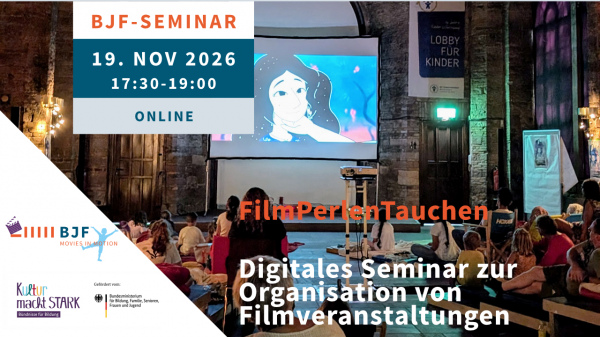 Bild zur News: Jetzt anmelden: BJF-Seminar zum Thema Filmveranstaltungen